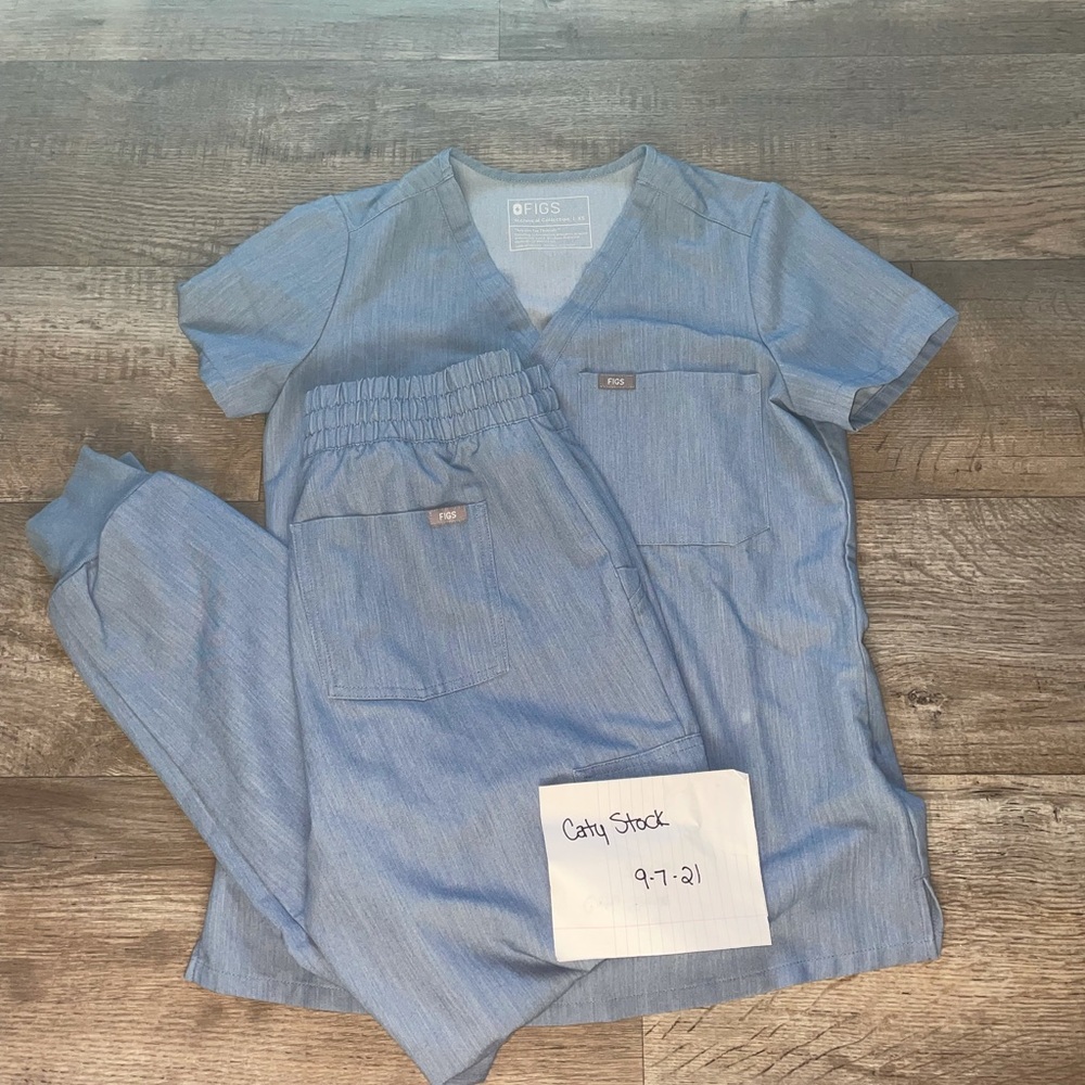 Figs Heather Indigo Scrubs